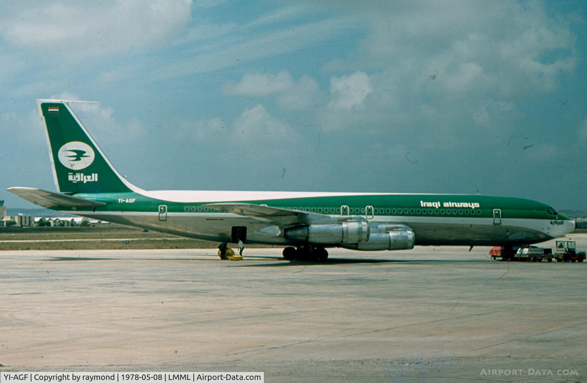 YI-AGF, 1974 Boeing 707-370C C/N 20890, B707 YI-AGF Iraqi Air