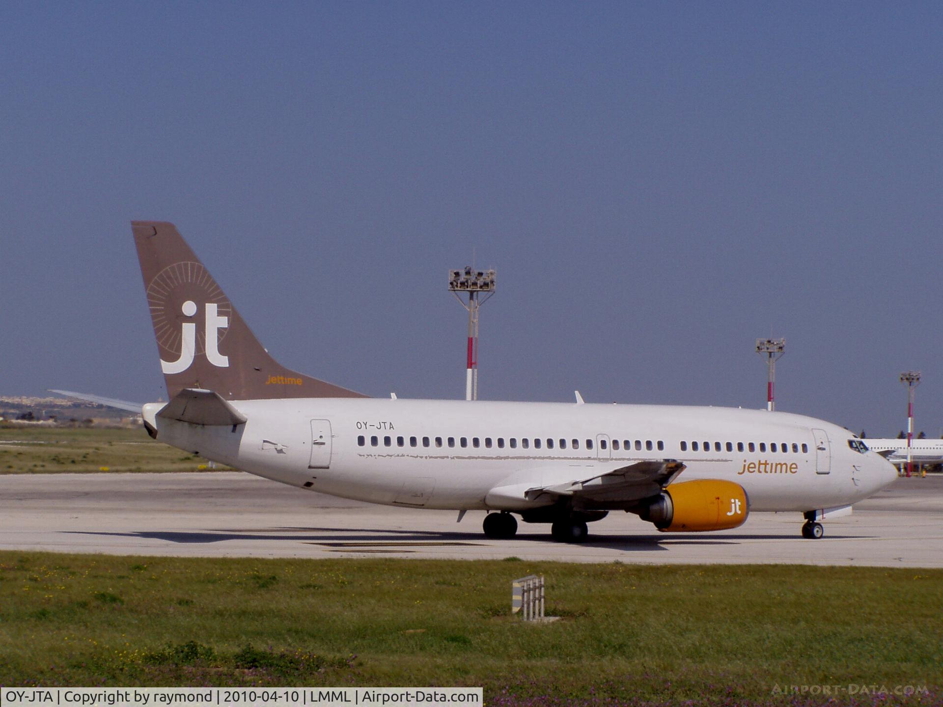 OY-JTA, 1987 Boeing 737-33A C/N 23631, B737 OY-JTA Jettime