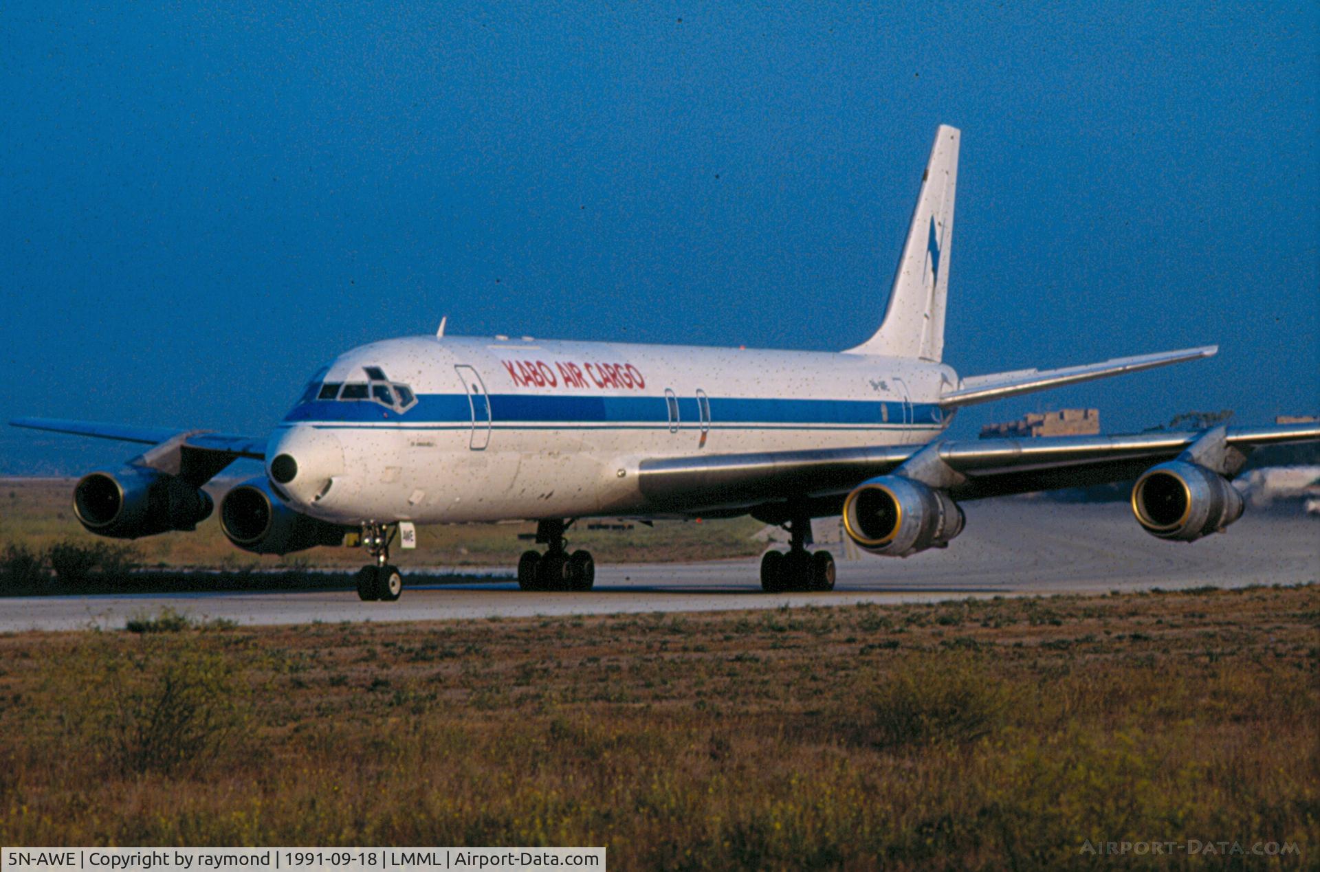 5N-AWE, 1965 Douglas DC-8-55 C/N 45753, DC85N-AWE Kabo Air Cargo