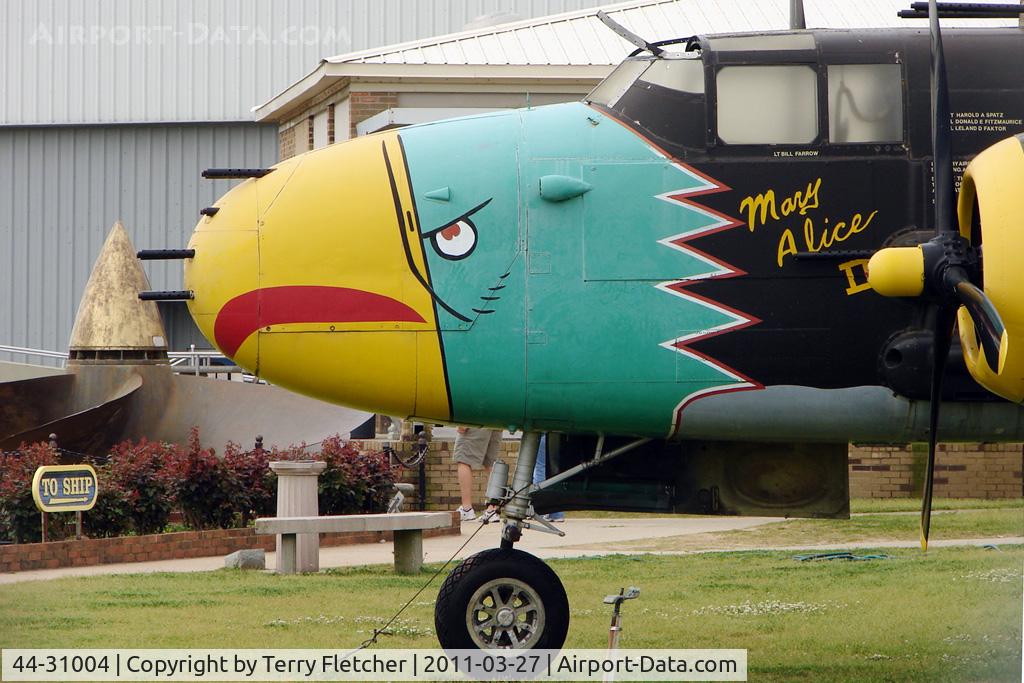 44-31004, 1944 North American TB-25N Mitchell C/N 108-34279, Displayed at Battleship Memorial Park , Mobile