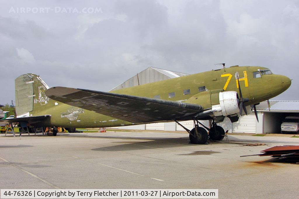 44-76326, 1944 Douglas VC-47D-25-DK Skytrain C/N 32658, Displayed at Battleship Memorial Park , Mobile