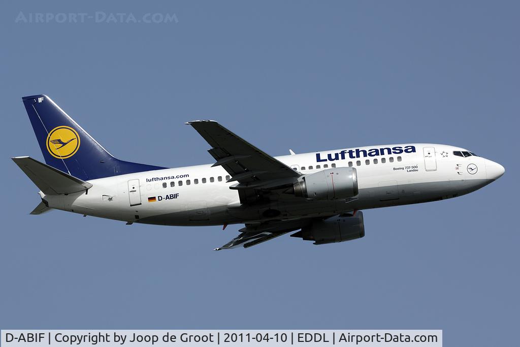 D-ABIF, 1991 Boeing 737-530 C/N 24820, Lufthansa deperting DUS