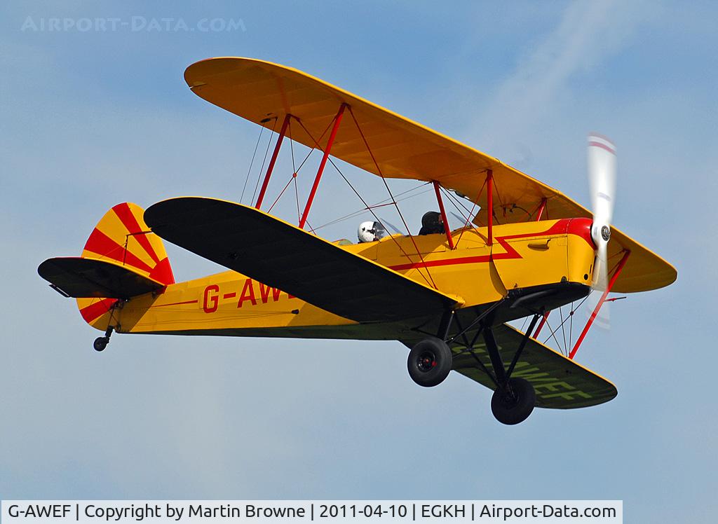 G-AWEF, 1947 Stampe-Vertongen SV-4C(G) C/N 549, SHOT AT HEADCORN