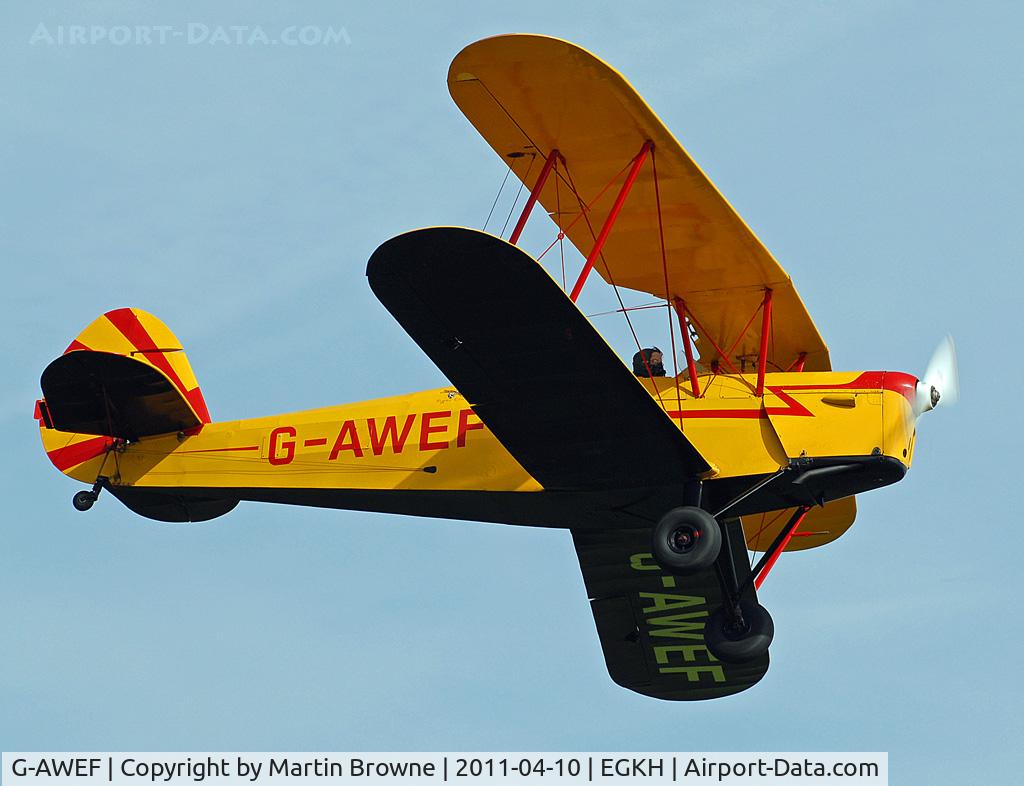 G-AWEF, 1947 Stampe-Vertongen SV-4C(G) C/N 549, SHOT AT HEADCORN