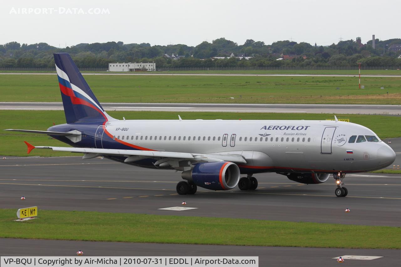 VP-BQU, 2008 Airbus A320-214 C/N 3373, Aeroflot, Name: A. Nikitin