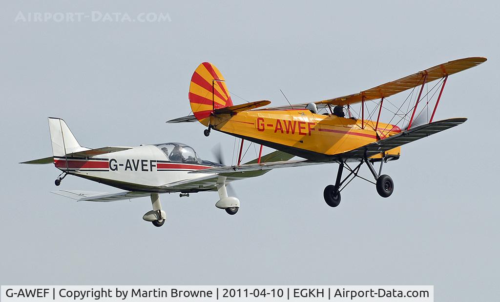 G-AWEF, 1947 Stampe-Vertongen SV-4C(G) C/N 549, SHOT AT HEADCORN