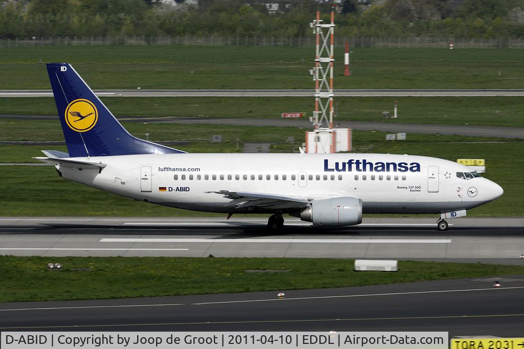 D-ABID, 1990 Boeing 737-530 C/N 24818, Lufthansa B735 arriving at DUS