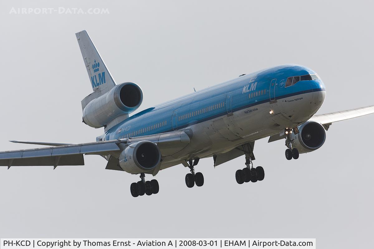 PH-KCD, 1994 McDonnell Douglas MD-11 C/N 48558, KLM MD-11 PH-KCD