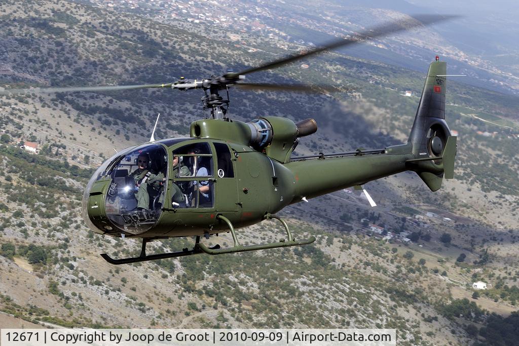 12671, Soko SA-341H Partizan C/N 054, training flight over the Montenegrin countryside.