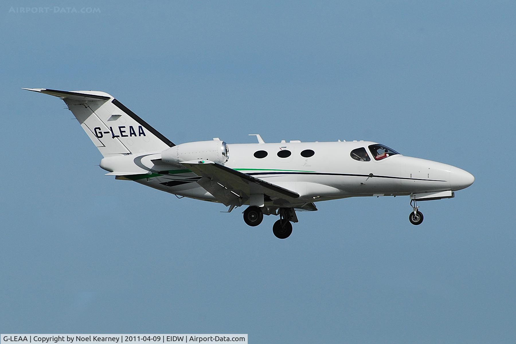 G-LEAA, 2007 Cessna 510 Citation Mustang Citation Mustang C/N 510-0072, Landing Rwy 10 at EIDW