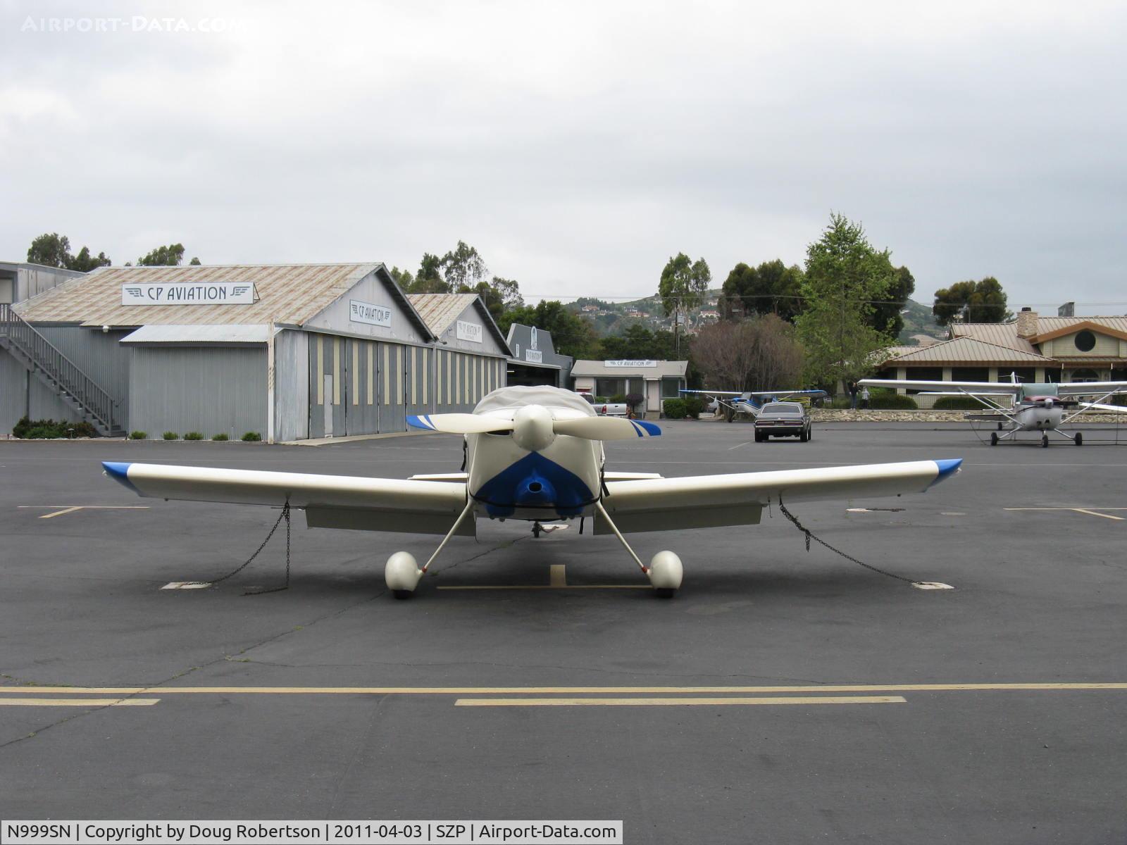 N999SN, 1998 Vans RV-6 C/N 22118, 1998 Nelson VAN's RV-6, Lycoming O-320 160 Hp