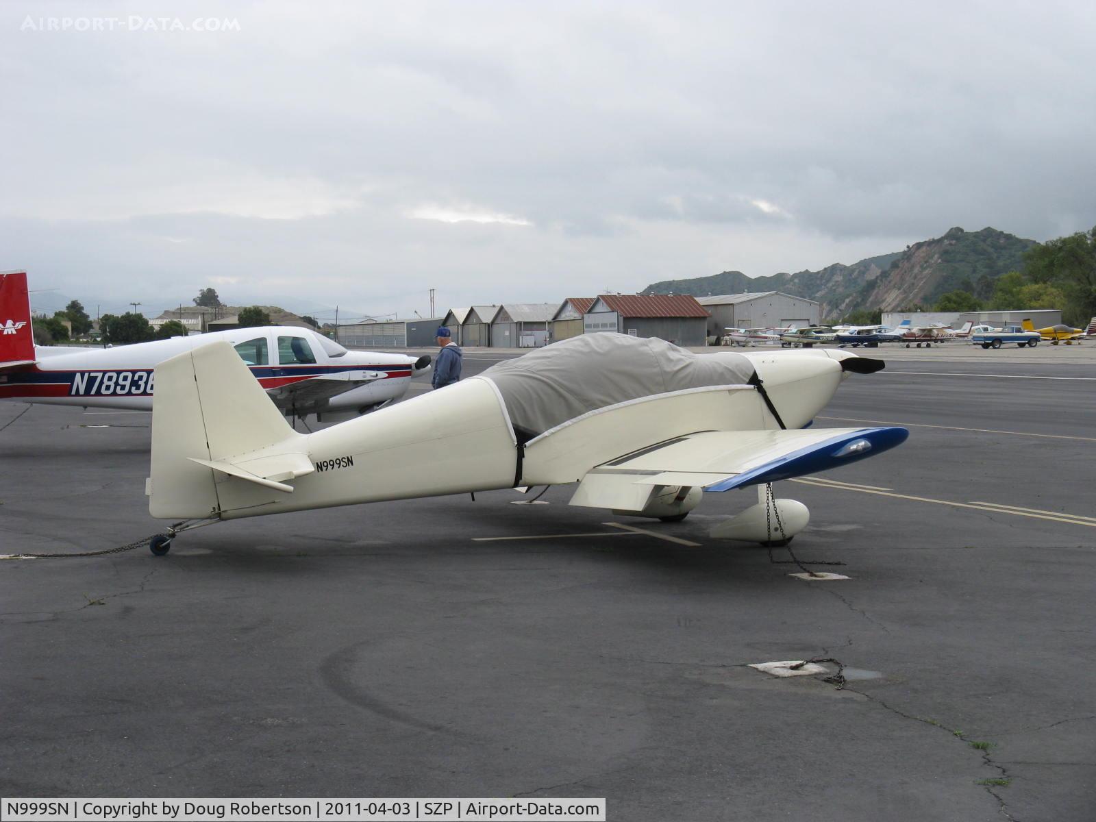 N999SN, 1998 Vans RV-6 C/N 22118, 1998 Nelson VAN's RV-6, Lycoming O-320 160 Hp