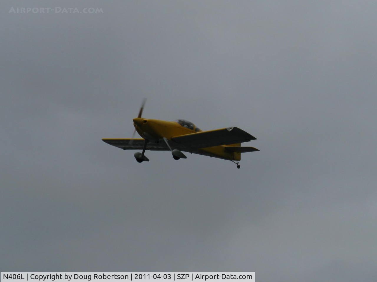 N406L, 2008 Vans RV-6 C/N 936, Provo PROVO 6, Lycoming O-320 160 Hp, takeoff climb Rwy 22
