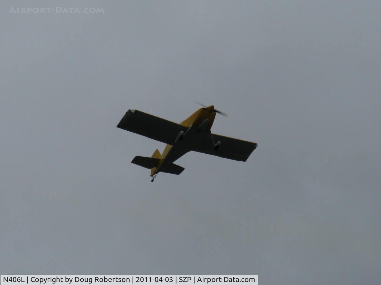 N406L, 2008 Vans RV-6 C/N 936, Provo PROVO 6, Lycoming O-320 160 Hp, takeoff climb Rwy 22