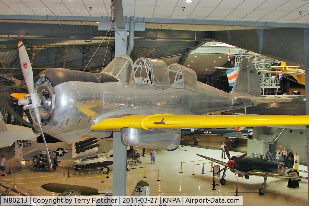 N8021J, 1941 Curtiss-Wright SNC-1 C/N 4255, Displayed at the Pensacola Naval Aviation Museum 
Tail Code 05194