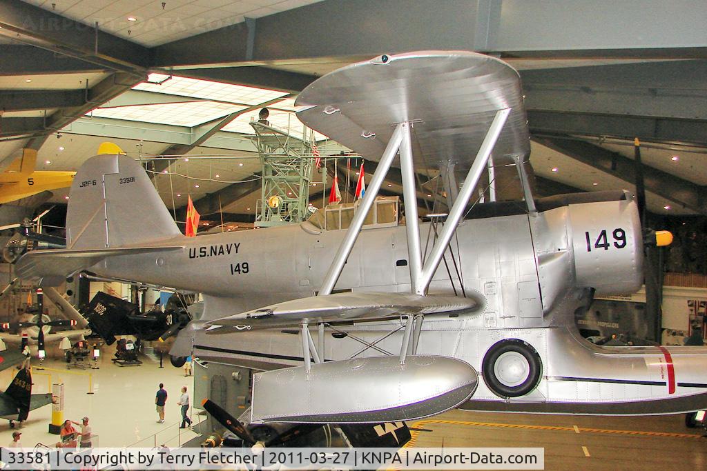 33581, Grumman J2F-6 Duck C/N Not found 33581, Displayed at Pensacola Naval Aviation Museum
Nose Code 149