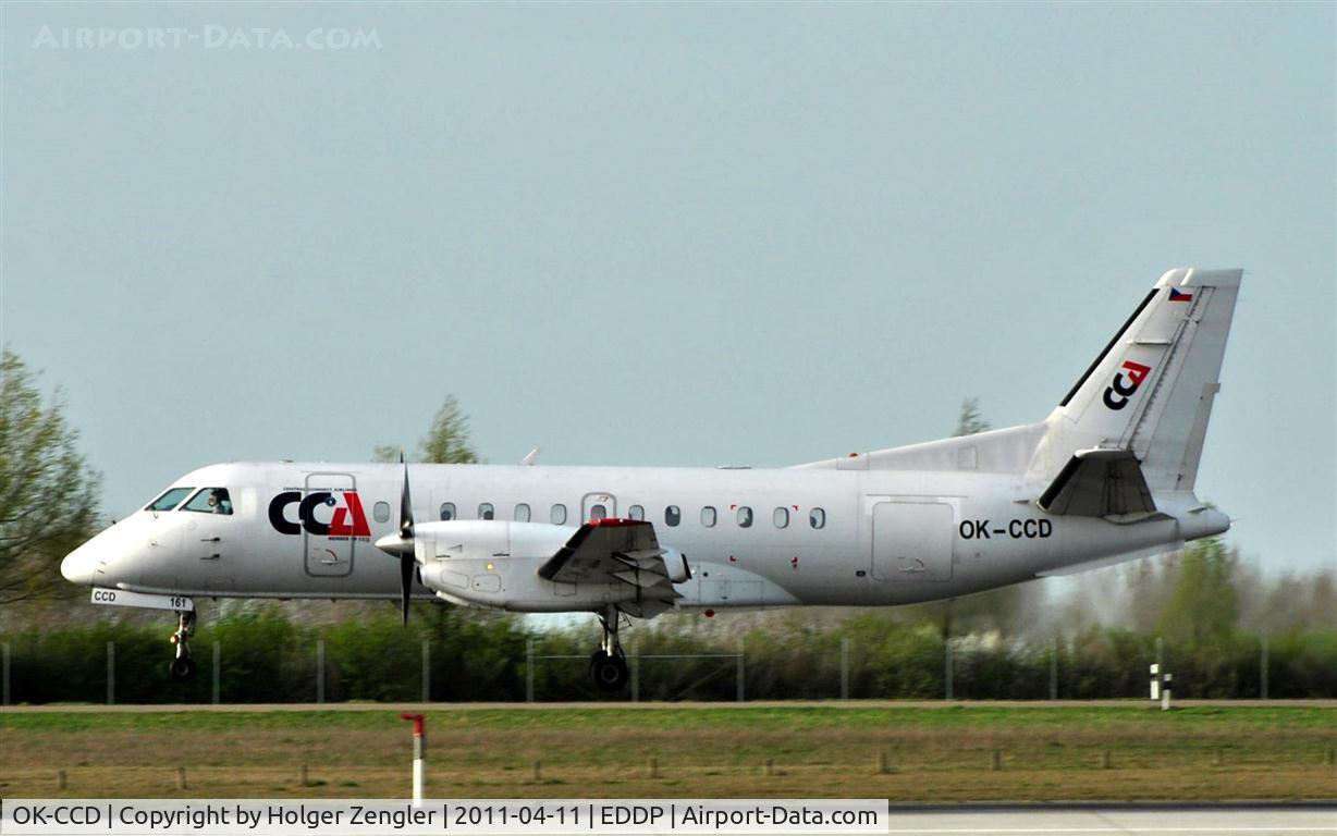 OK-CCD, 1989 Saab SF340B C/N 340B-161, Arrival from Prague.