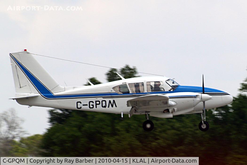 C-GPQM, 1968 Piper PA-23-250 Aztec C/N 27-4036, Piper PA-23-250 Aztec D [27-4036] Lakeland-Linder~N 15/04/2010