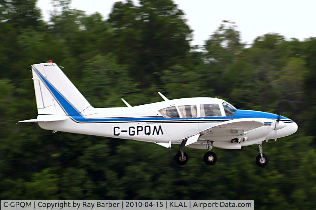 C-GPQM, 1968 Piper PA-23-250 Aztec C/N 27-4036, Piper PA-23-250 Aztec D [27-4036] Lakeland-Linder~N 15/04/2010.