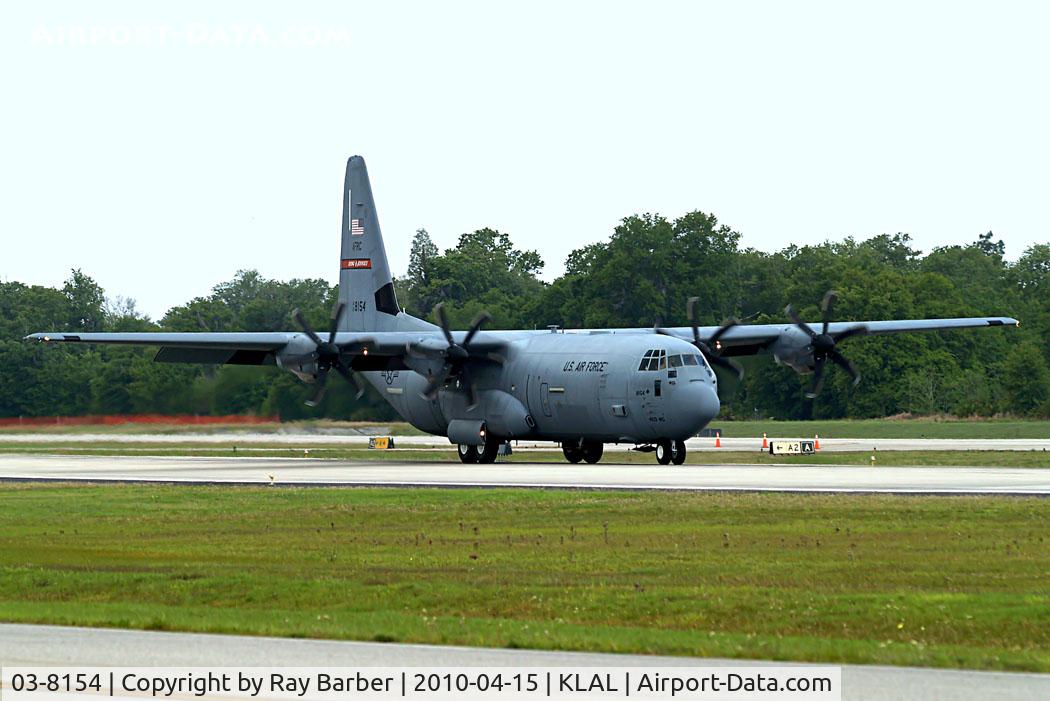 03-8154, 2003 Lockheed Martin C-130J-30 Super Hercules C/N 382-5557, Lockheed C-130J-30 Hercules [5557] Lakeland-Linder~N 15/04/2010