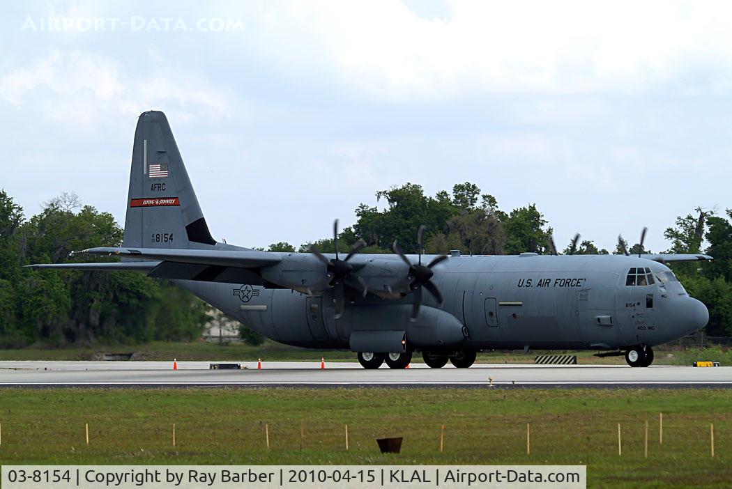 03-8154, 2003 Lockheed Martin C-130J-30 Super Hercules C/N 382-5557, Lockheed C-130J-30 Hercules [5557] Lakeland-Linder~N 15/04/2010
