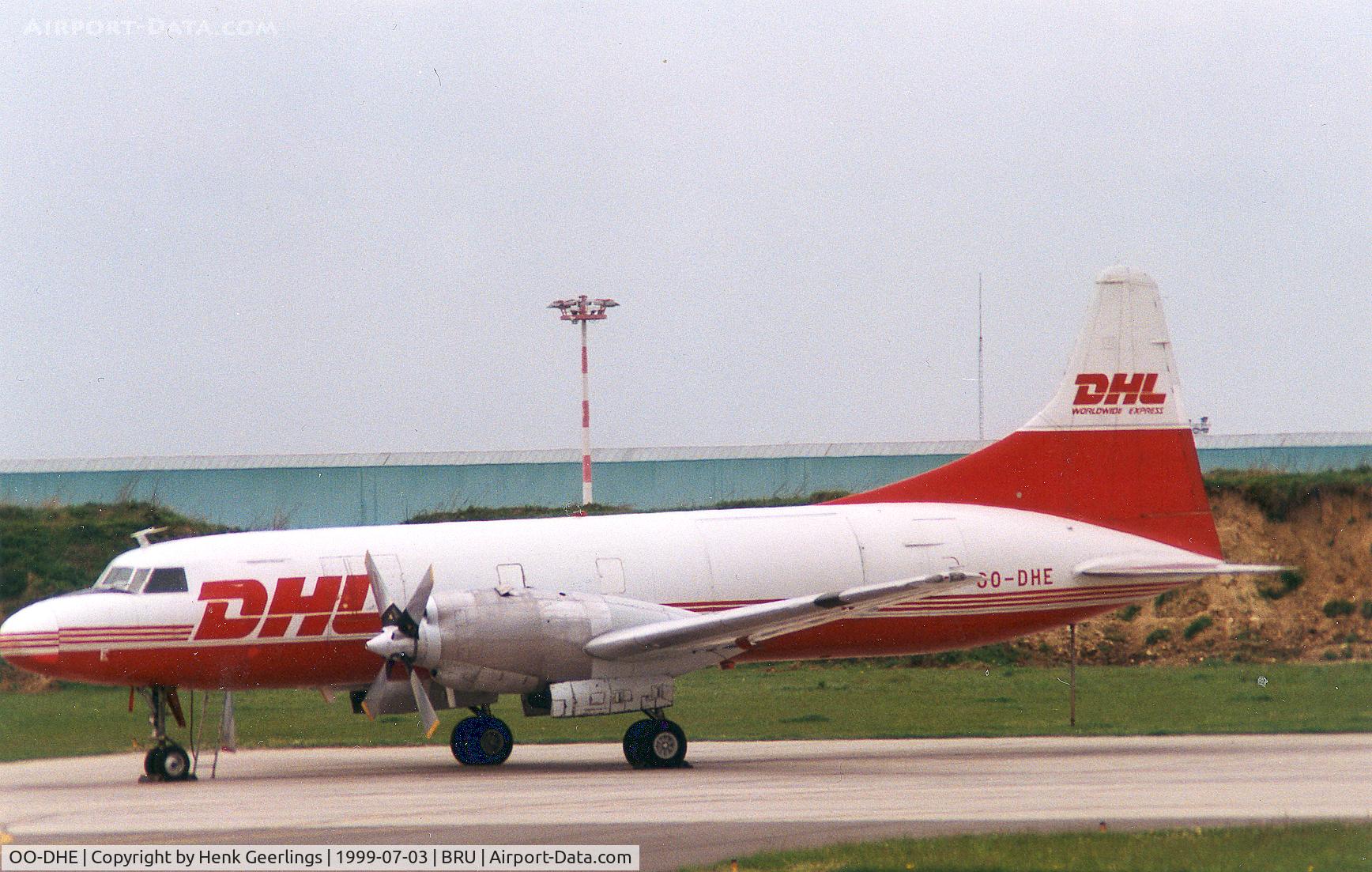 OO-DHE, 1953 Convair 580(F) C/N 052/080, DHLB1999-07-03