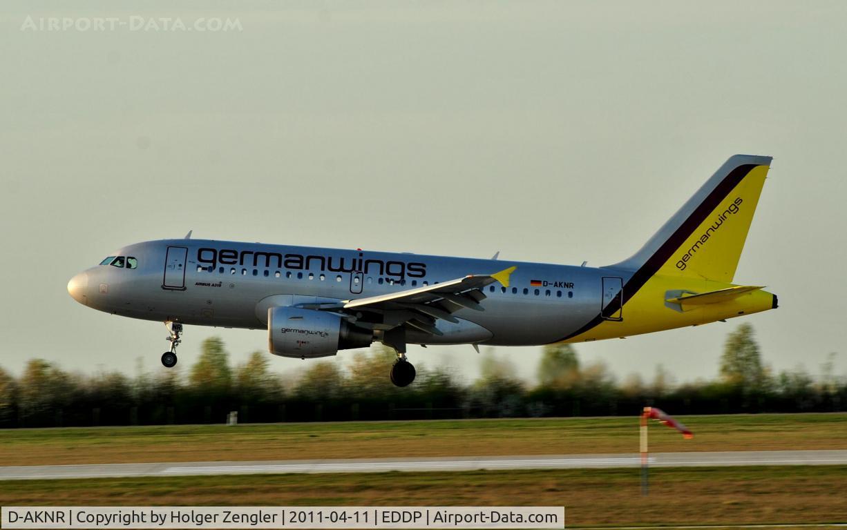 D-AKNR, 2000 Airbus A319-112 C/N 1209, Flight 4U 2072 from Stuttgart approches at LEJ.