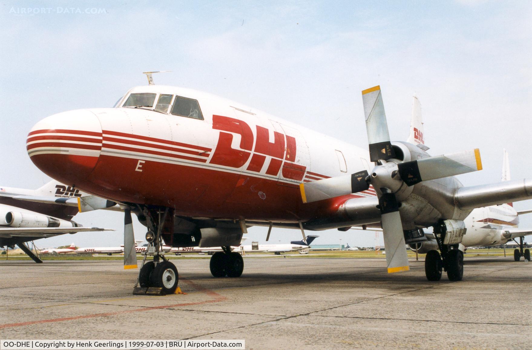 OO-DHE, 1953 Convair 580(F) C/N 052/080, DHL