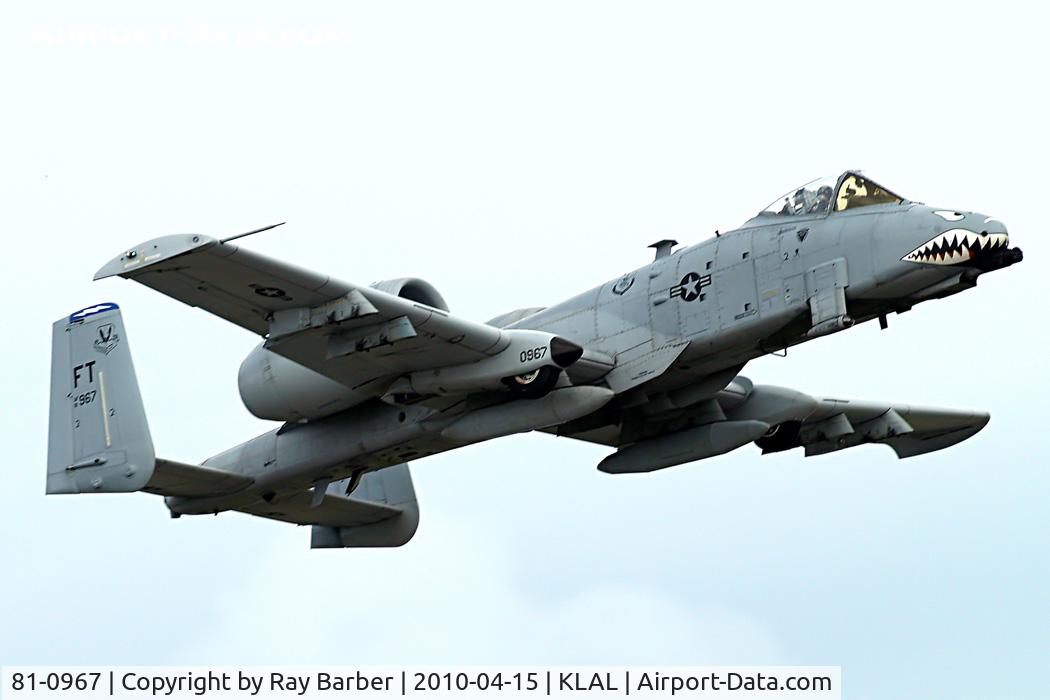81-0967, 1981 Fairchild Republic A-10C Thunderbolt II C/N A10-0662, Fairchild A-10C Thunderbolt [662] Lakeland-Linder~N 15/04/2010