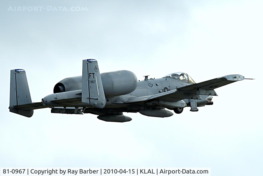 81-0967, 1981 Fairchild Republic A-10C Thunderbolt II C/N A10-0662, Fairchild A-10C Thunderbolt [662] Lakeland-Linder~N 15/04/2010