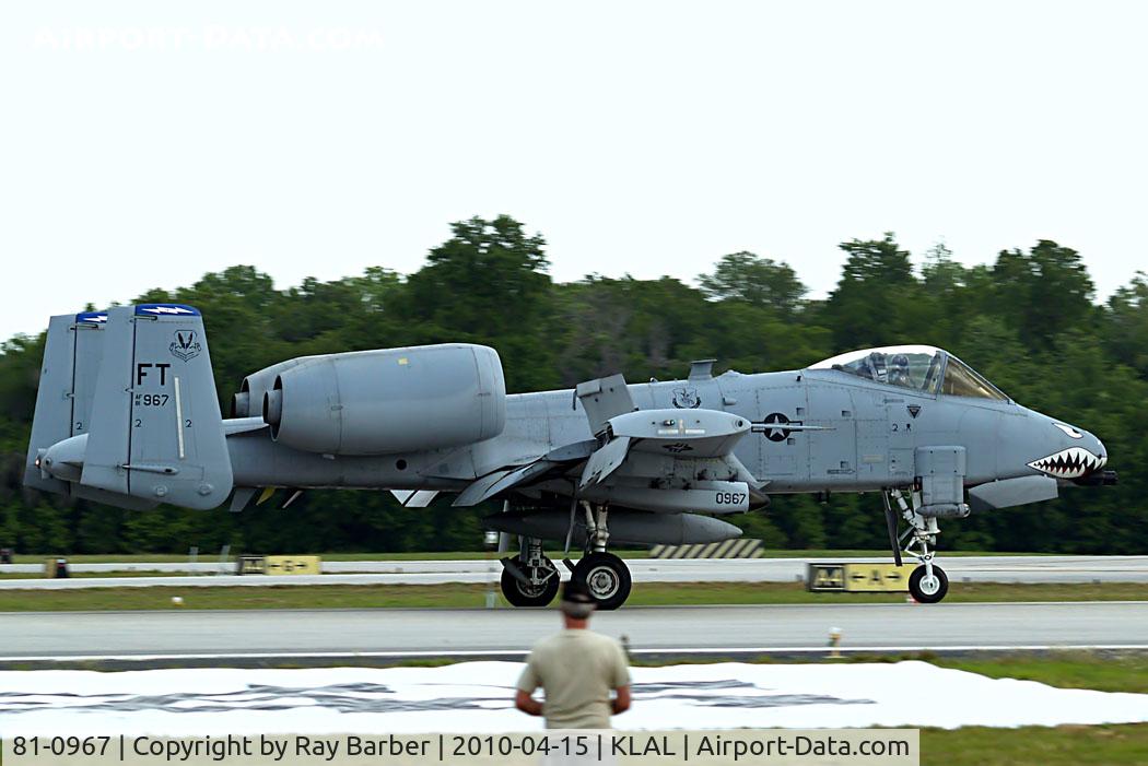 81-0967, 1981 Fairchild Republic A-10C Thunderbolt II C/N A10-0662, Fairchild A-10C Thunderbolt [662] Lakeland-Linder~N 15/04/2010