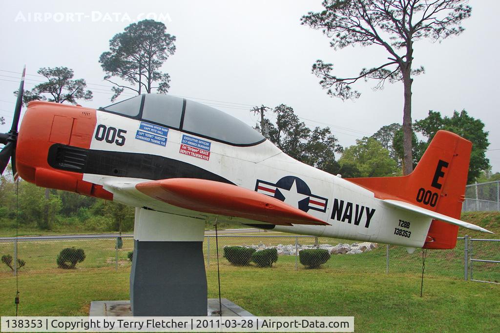 138353, North American T-28B Trojan C/N 200-424, at High School Milton Florida