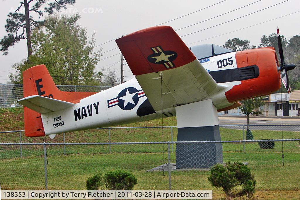 138353, North American T-28B Trojan C/N 200-424, at High School , Milton , Florida