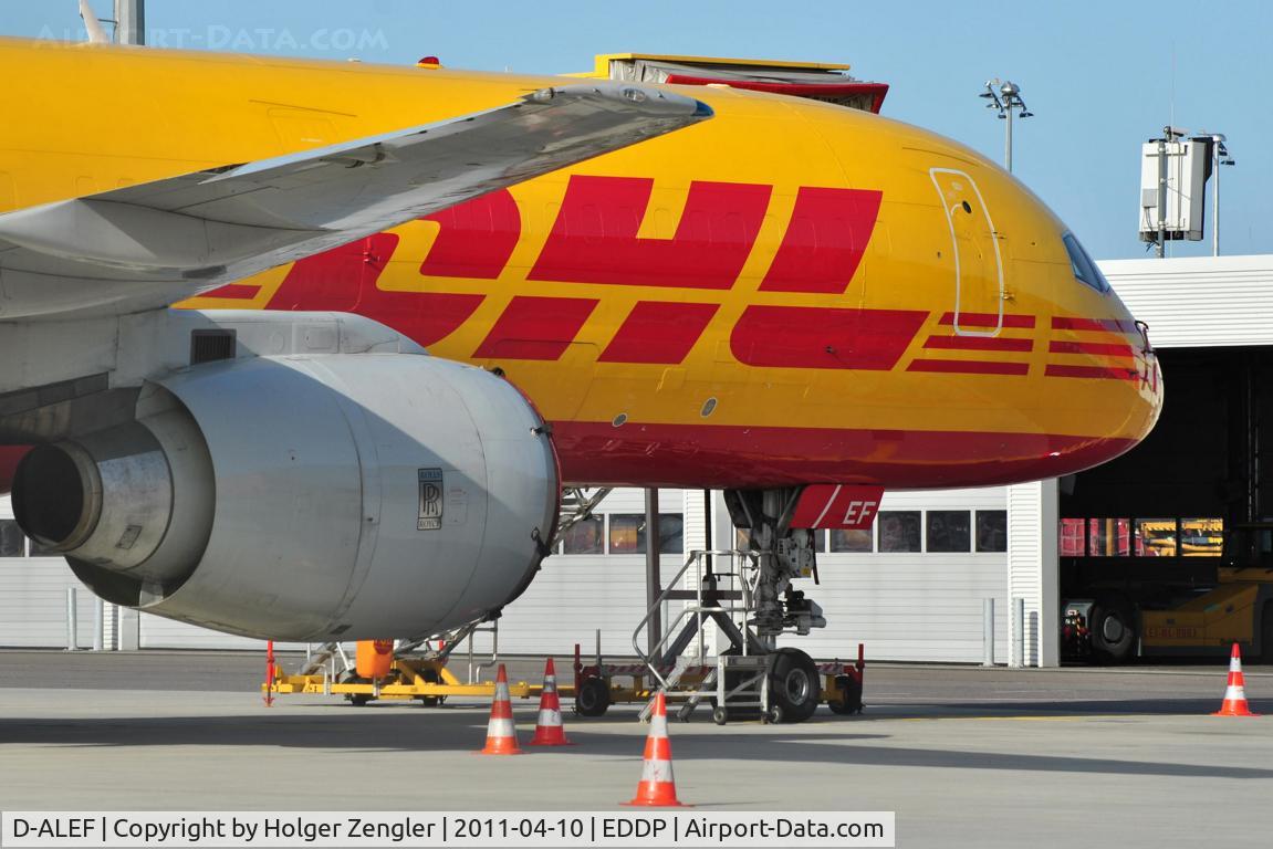 D-ALEF, 1985 Boeing 757-236/SF C/N 22189, Close shot of a DHL yellow bird.....