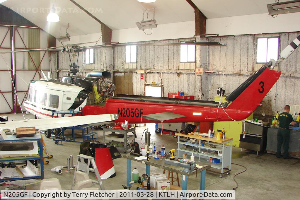N205GF, Bell UH-1H Iroquois C/N 4404 (64-13697), Forestry Commision lot at Tallahassee Regional
