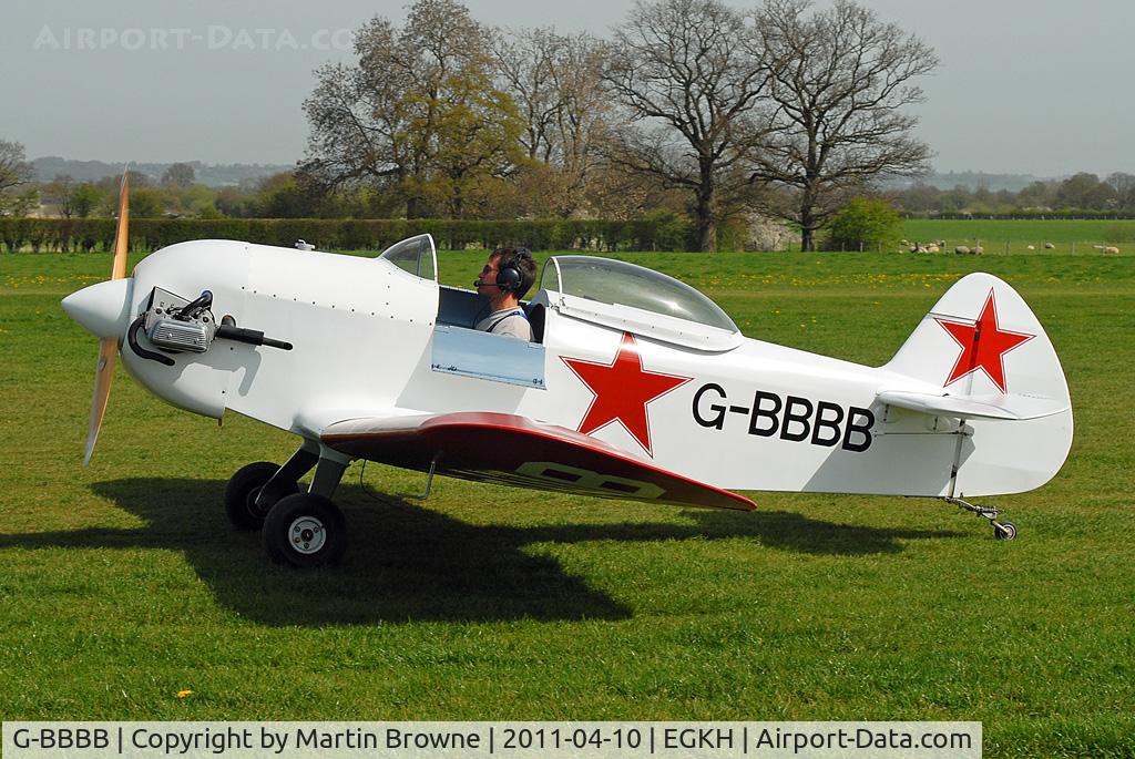 G-BBBB, 1973 Taylor JT-1 Monoplane C/N SAM/01/PFA 1422, SHOT AT HEADCORN