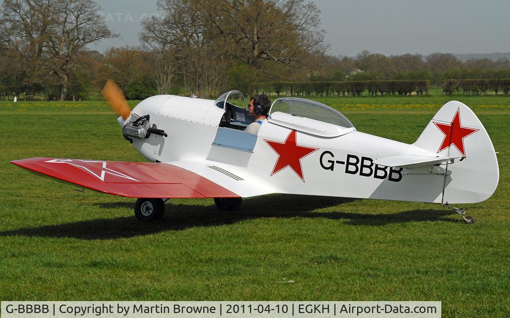 G-BBBB, 1973 Taylor JT-1 Monoplane C/N SAM/01/PFA 1422, SHOT AT HEADCORN