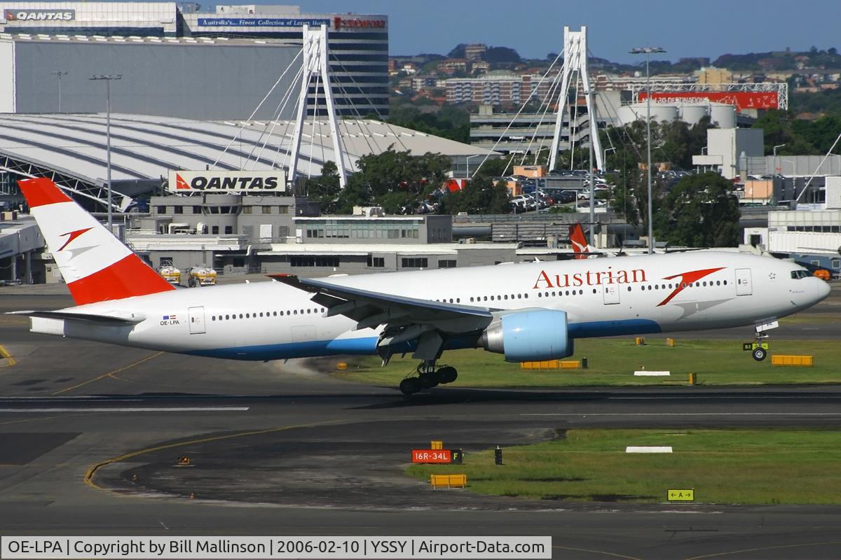 OE-LPA, 1997 Boeing 777-2Z9/ER C/N 28698, in on 34R
