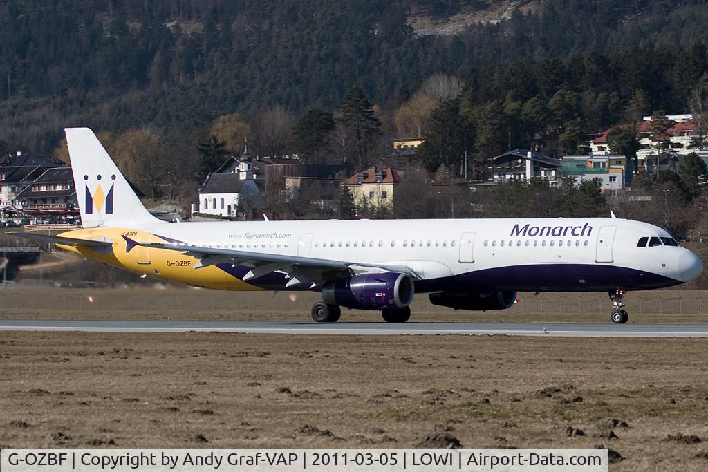 G-OZBF, 2002 Airbus A321-231 C/N 1763, Monarch A321