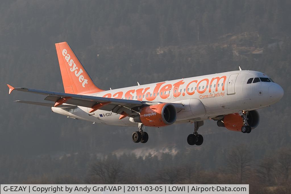 G-EZAY, 2006 Airbus A319-111 C/N 2827, Easyjet A319