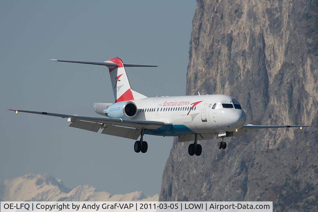 OE-LFQ, 1996 Fokker 70 (F-28-0070) C/N 11568, Austrian Arrows F70