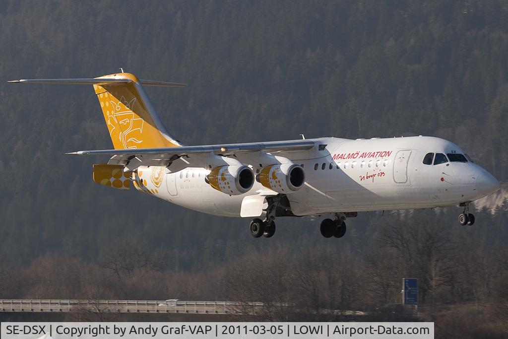 SE-DSX, 1994 British Aerospace Avro 146-RJ100 C/N E3255, Malmo Aviation Bae146