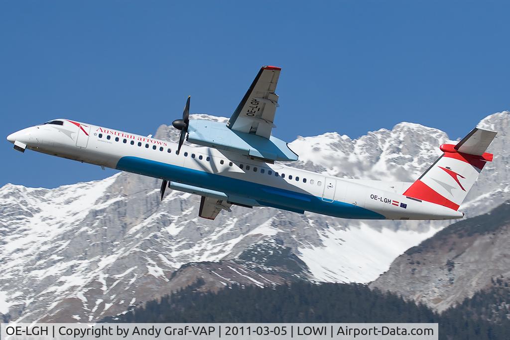 OE-LGH, 2002 De Havilland Canada DHC-8-402Q Dash 8 C/N 4075, Austrian Arrows DHC 8-400