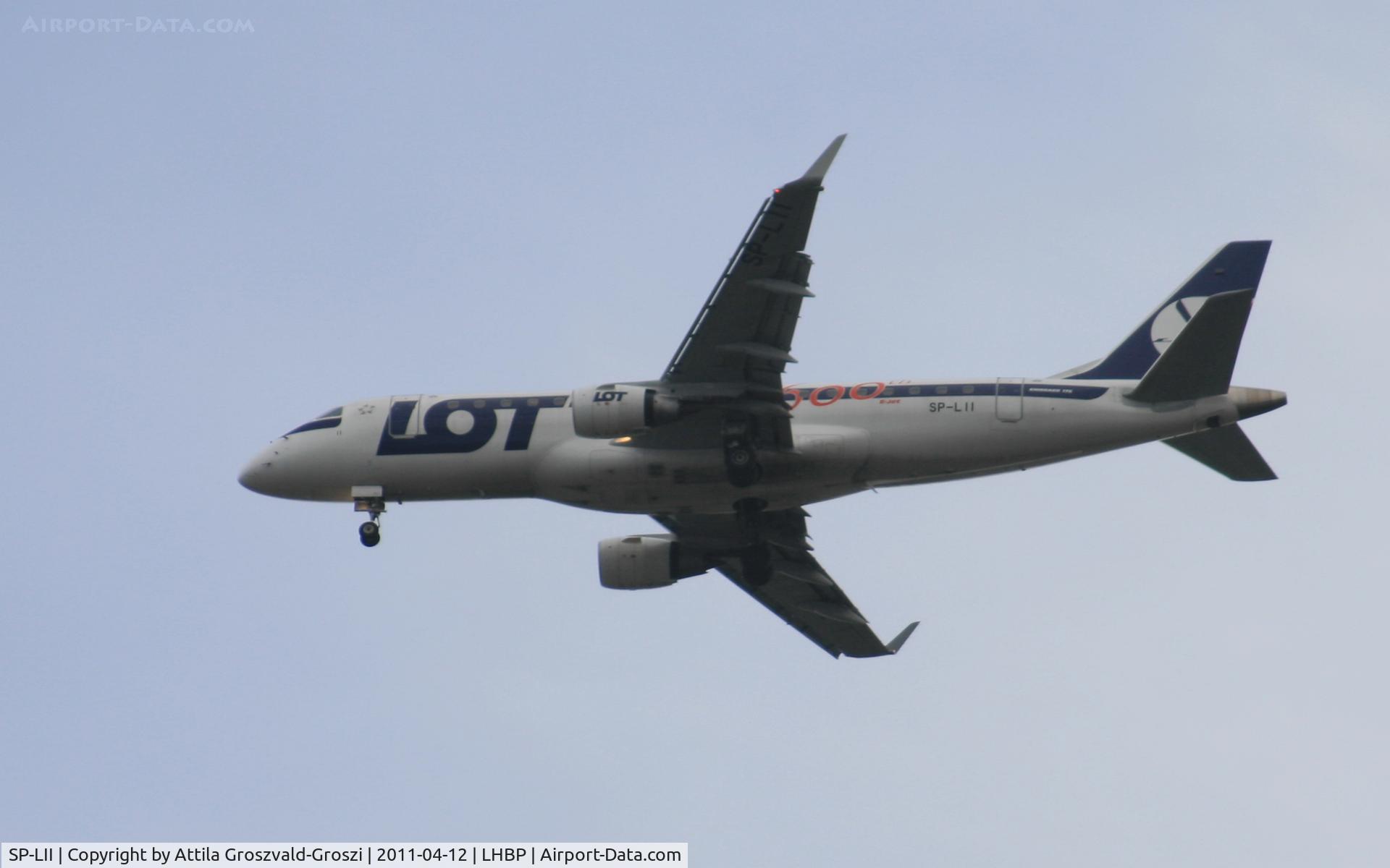SP-LII, 2009 Embraer 175LR (ERJ-170-200LR) C/N 17000290, Getting off direction Budapest Ferihegy onto an International Airport, in Üllö city airspace.