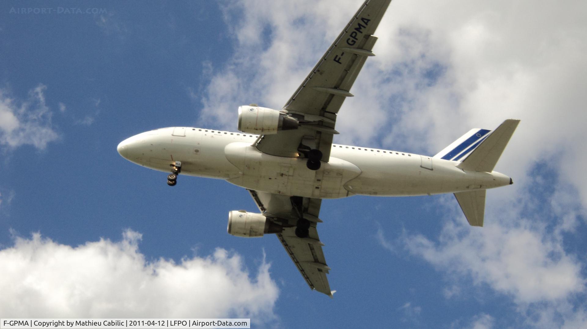 F-GPMA, 1998 Airbus A319-113 C/N 598, Airbus A319-113 landing runway 26