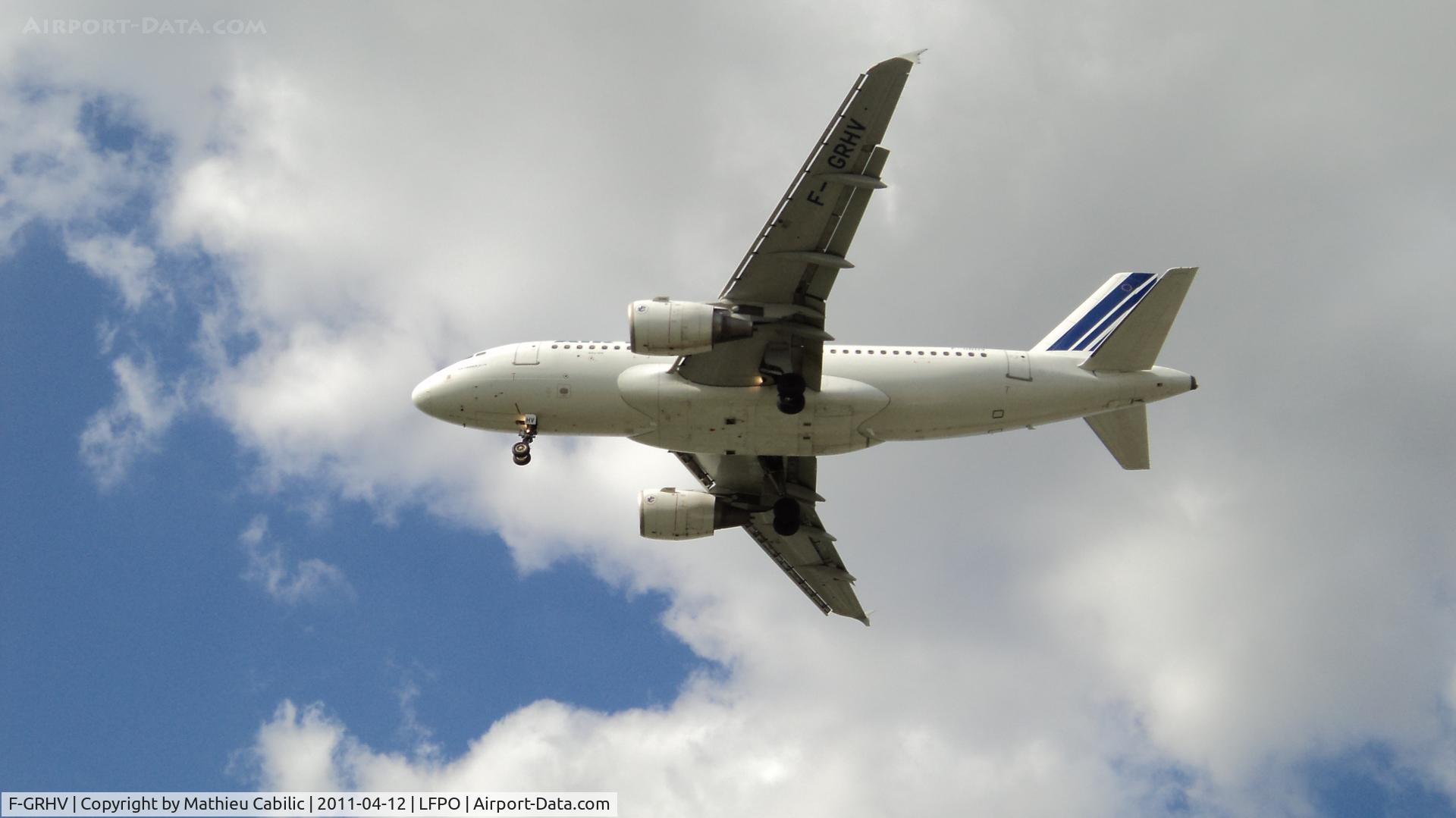 F-GRHV, 2001 Airbus A319-111 C/N 1505, Airbus A319-111 landing runway 26