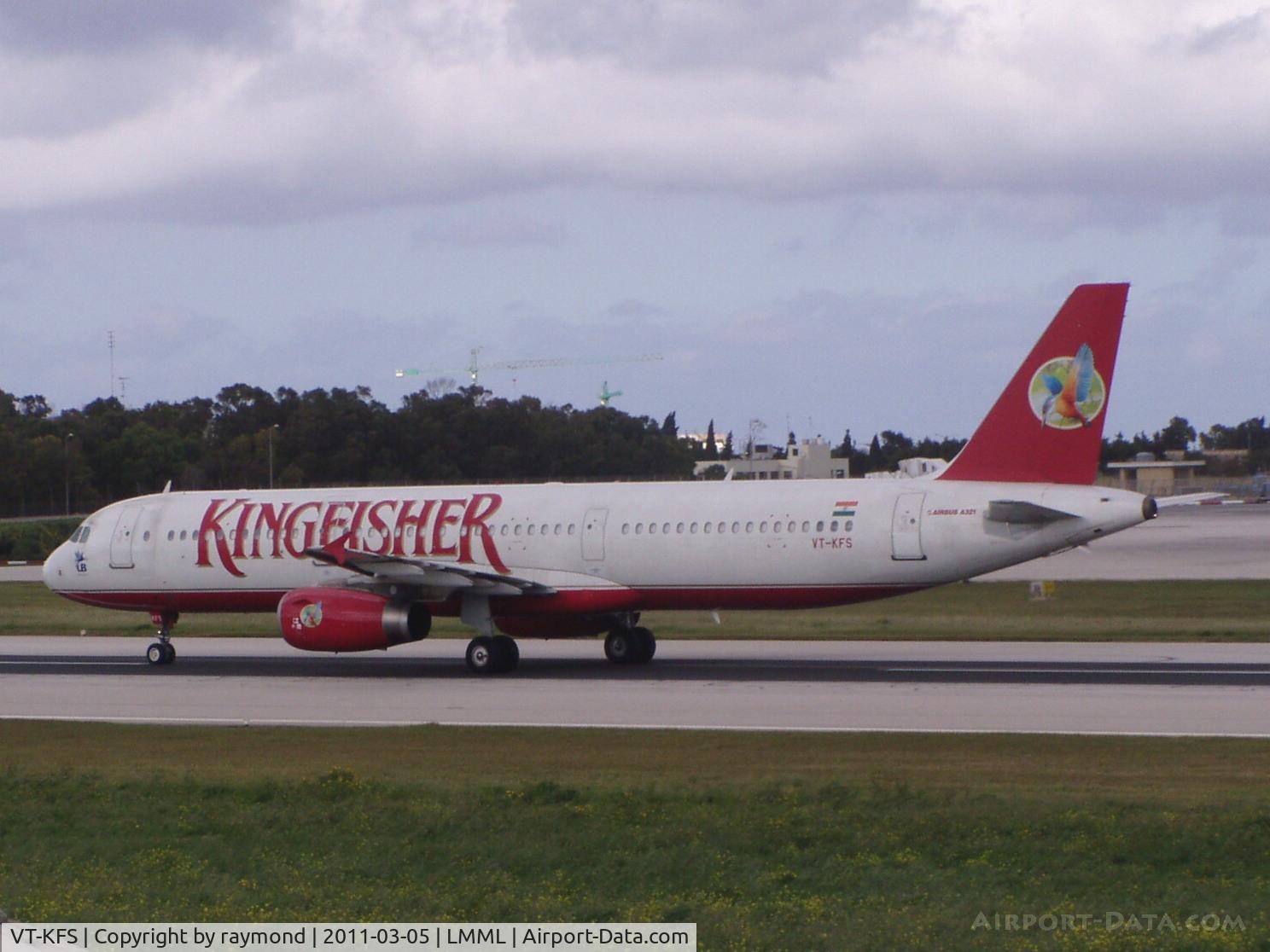 VT-KFS, 2007 Airbus A321-232 C/N 3034, A321 VT-KFS Kingfisher Airlines