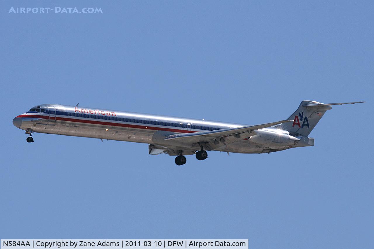 N584AA, 1991 McDonnell Douglas MD-82 (DC-9-82) C/N 53247, American Airlines at DFW Airport