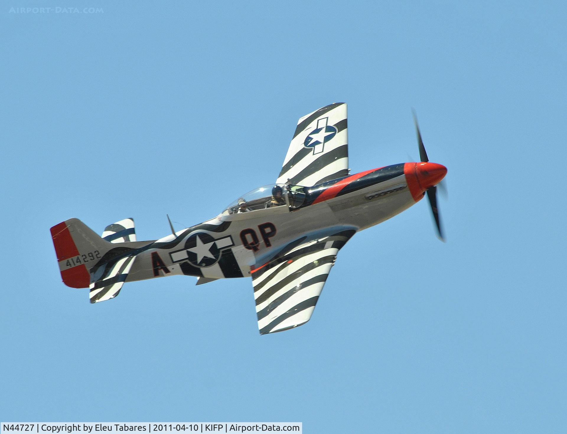 N44727, 1944 North American P-51D Mustang C/N 122-39198, Taken at the Legends Over The Colorado Fly-In Bullhead City, Arizona.