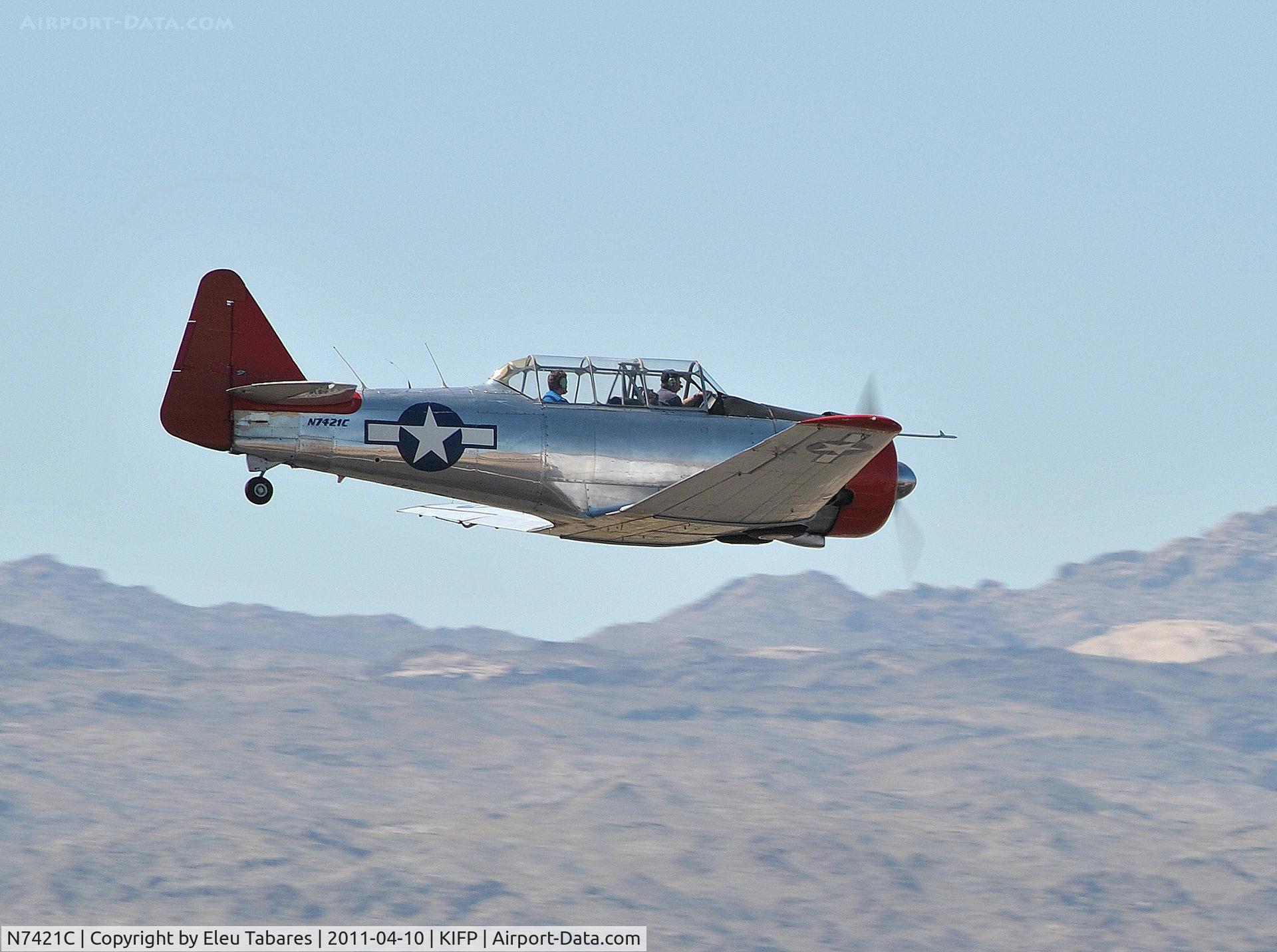 N7421C, North American AT-6 C/N 42-85599, Taken at the Legends Over The Colorado Fly-In in Bullhead City, Arizona.
